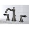 Fauceture FSC1974AKL Duchess Widespread Bathroom Faucet W/ Retail Pop-Up, Blk SS FSC1974AKL - alternate 3